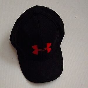 Under Armour Black Cap with Red Logo